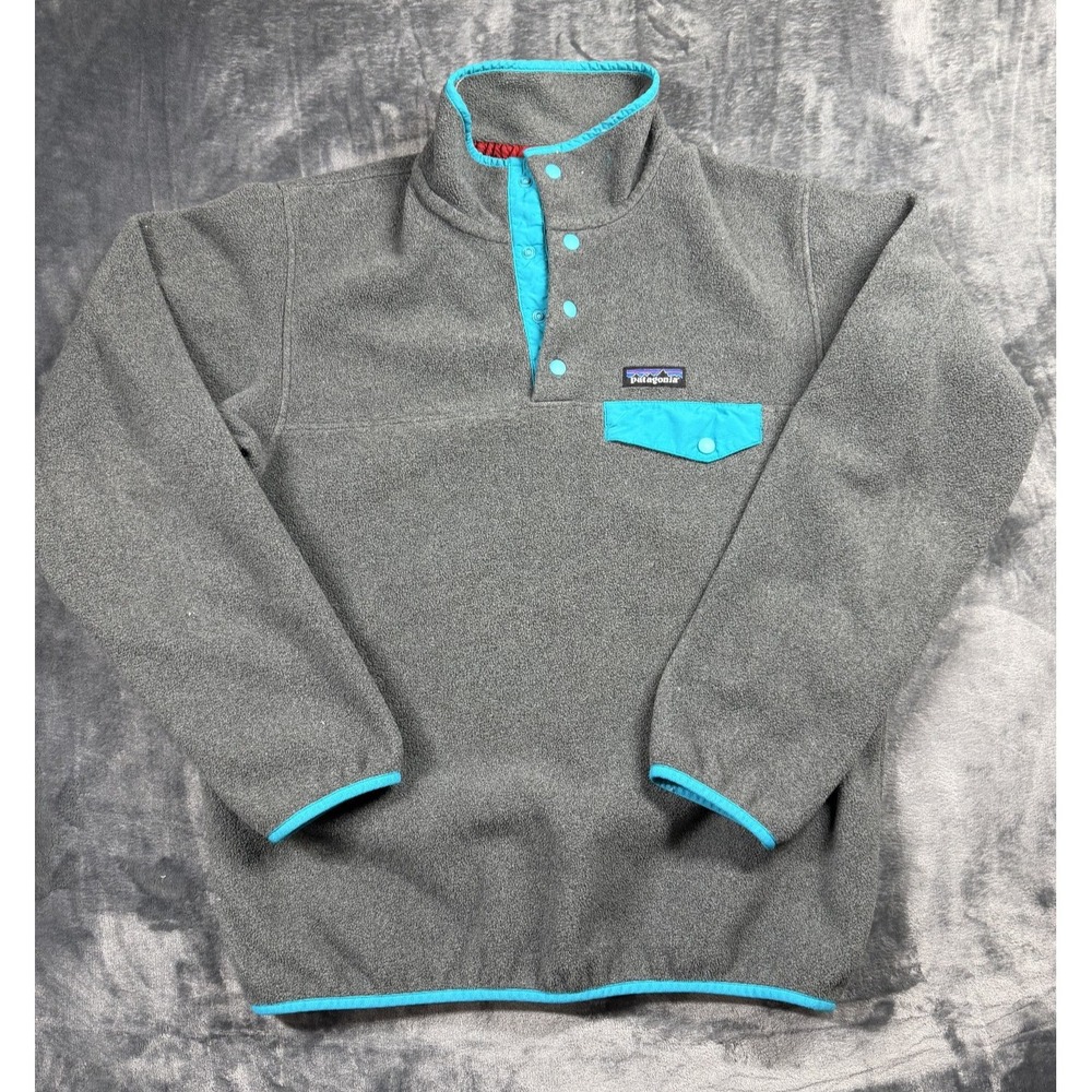 Patagonia Synchilla Snap-T Fleece M Gray Turquoise